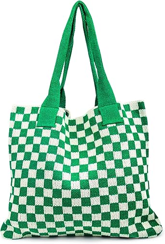 Summer Crochet Bag for Women – Large Boho Knit Beach Shoulder Tote