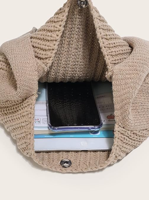 Crochet Tote Bag for Women – Cute Knit Shoulder Bag, Gift-Ready, Daily Use