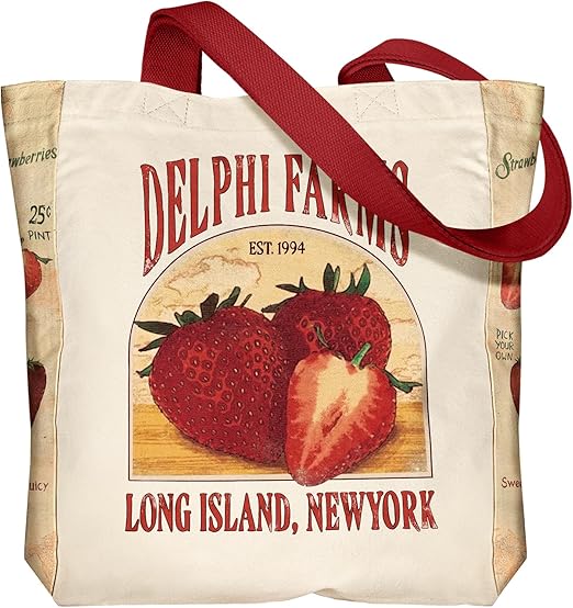 Large Canvas Tote Bag for Women – Aesthetic 14×16×3.5" with Pocket